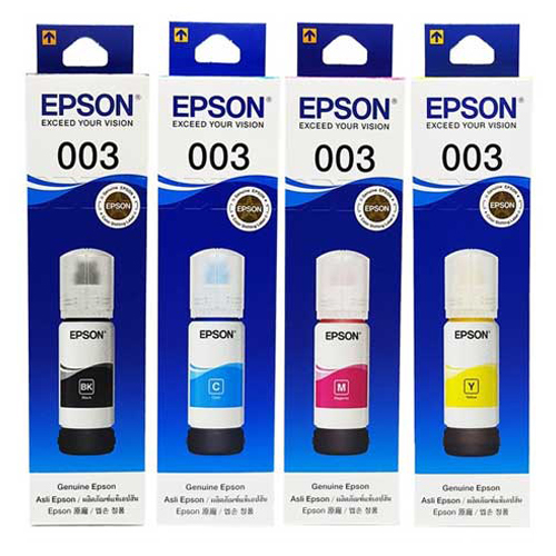 Epson 003 65ml Ink Bottle (Black);Compatible with :L3110 /L3101/ L3150 / L4150 / L4160 / L6160 / L6170 / L6190 Printer Models